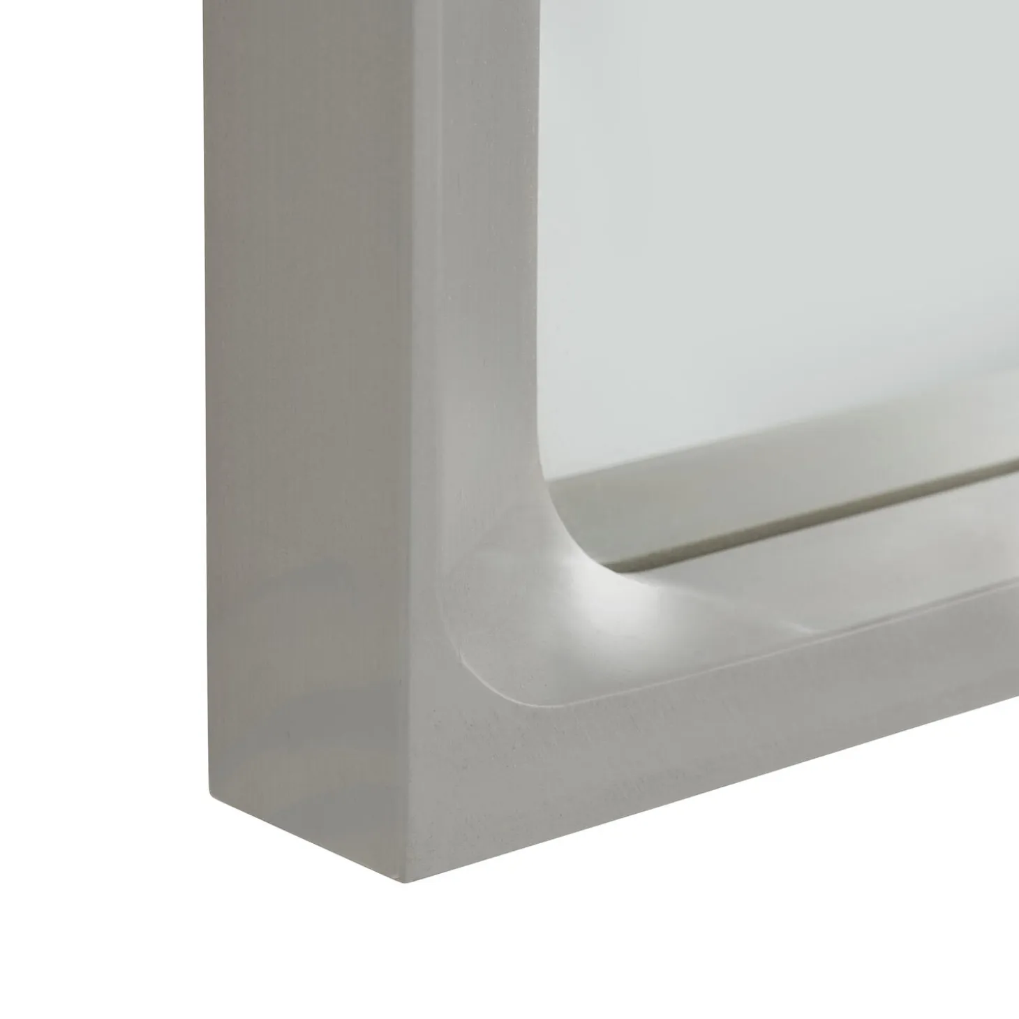 Arced Mirror, light grey