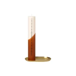 Basho Tray Oval, brass