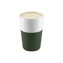 Cafe Latte-krus 2 stk., emerald green