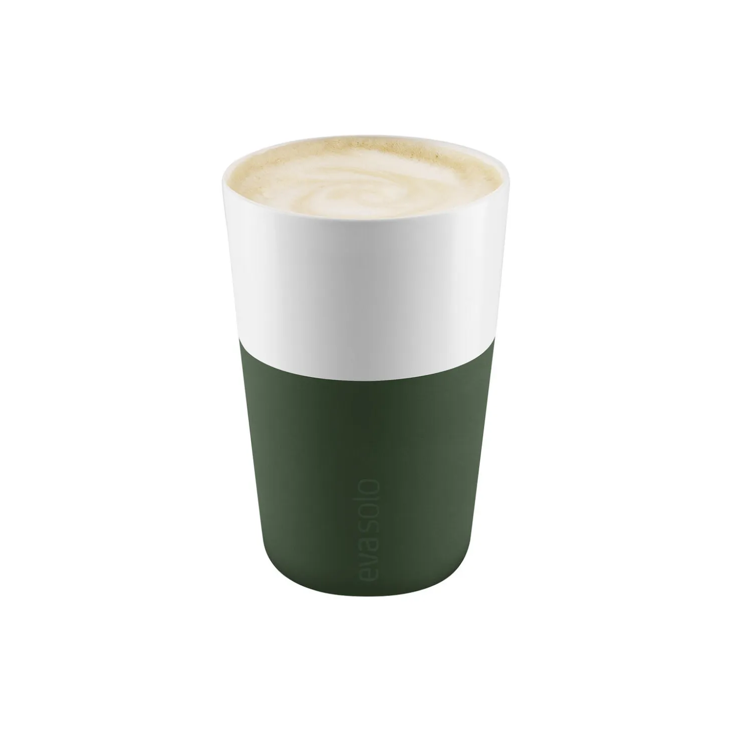 Cafe Latte-krus 2 stk., emerald green
