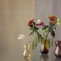 Calabas vase, burgundy
