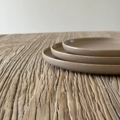 CAPRI Medium Tallerken, mat taupe