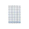 Checked Organic Cotton Terry Kitchen Towel, white/blue