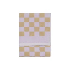 Checker håndklæde, lilac