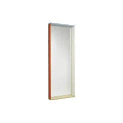 Colour Frame Mirror Large, blue/orange