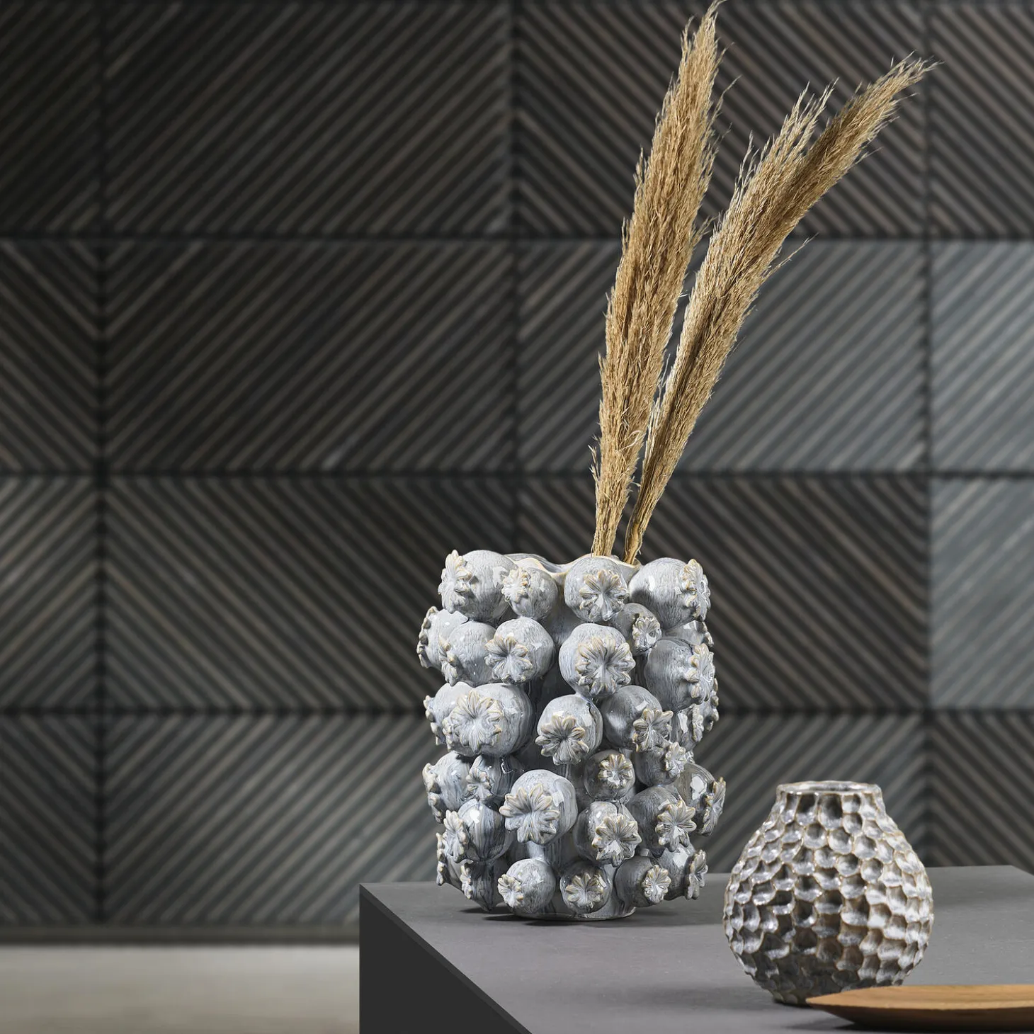 Elha vase/skjuler, ballad blue