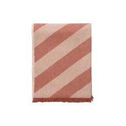 Fishbone plaid, rusty red