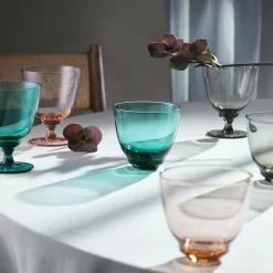Flow glas på fod, smoke