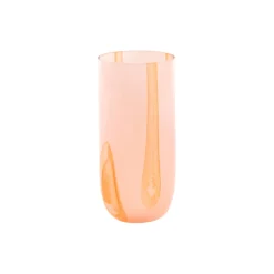 Flow Longdrink, pink w red stripes
