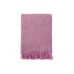 Gotland uld plaid, pink