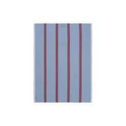 Hale Tea Towel, faded blue/burgundy