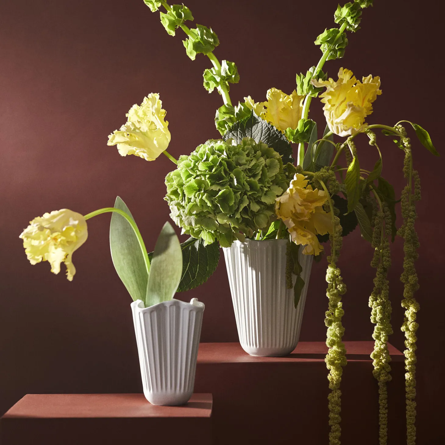 Hammershøi Unfold Vase, hvid