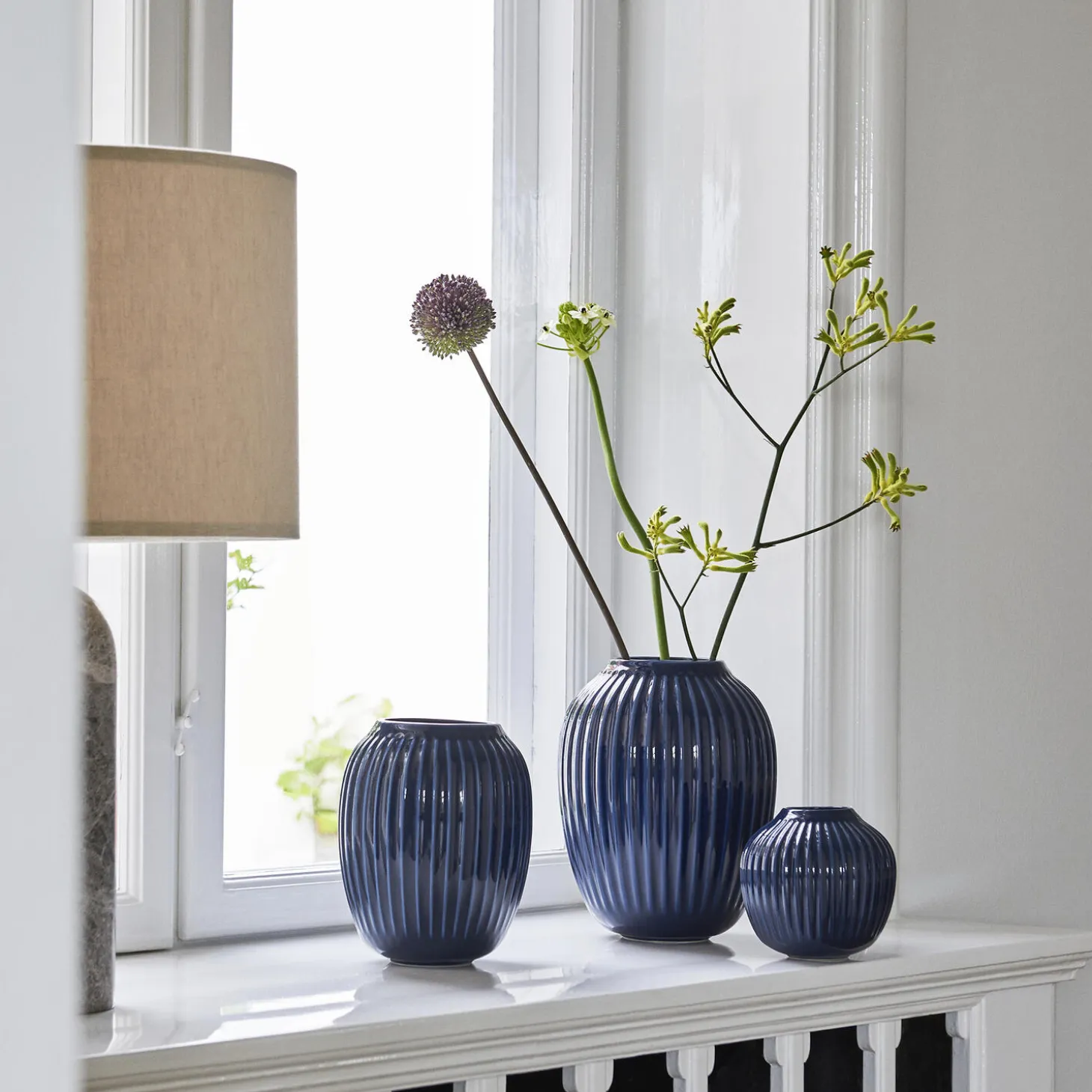 Hammershøi vase, indigo