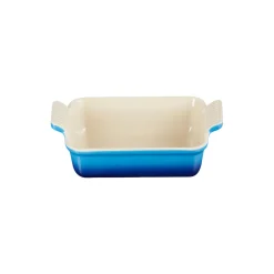 Heritage rektangulært fad 19 cm, azure blue