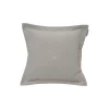 Hotel Velvet Sham with Embroidery, beige