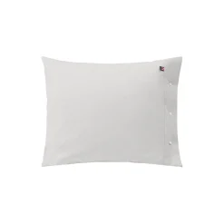 Icons Pin Point Gray Cotton Pillowcase, gray