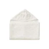 Junior håndklæde med hætte og ører, off-white