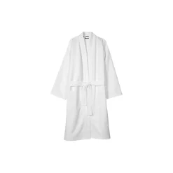 KIMONO+ morgenkåbe med for, white