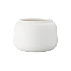 Klassisk vase bred stor, hvid