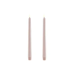LED Classic Taper Candle 25 cm 2 pcs, beige