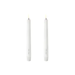 LED Kronelys 2-pak, hvid
