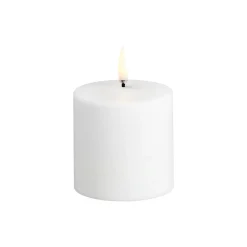 LED Pillar Candle 7 cm, nordic white