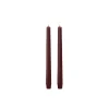 LED taper candle 2-pack, wine red