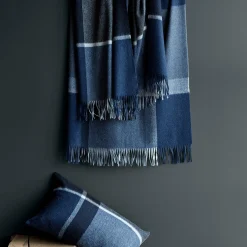 Manhattan plaid, dark blue/asphalt