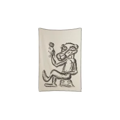 MELGAARD Throw, grey/natural