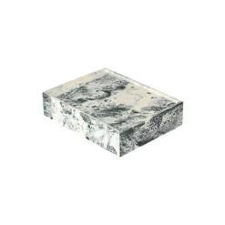Mist Box 15x20, emerald off-white