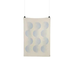 MOON Throw, crescent blue