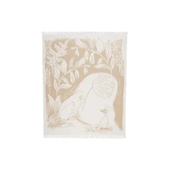 Mumi bomuldstæppe, beige