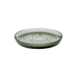 Mumi glastallerken Ø 17 cm, pine green