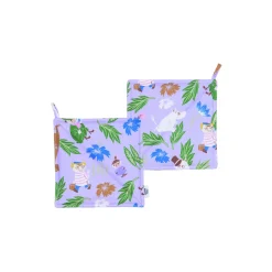 Mumi Grydelapper 2 stk., lilla