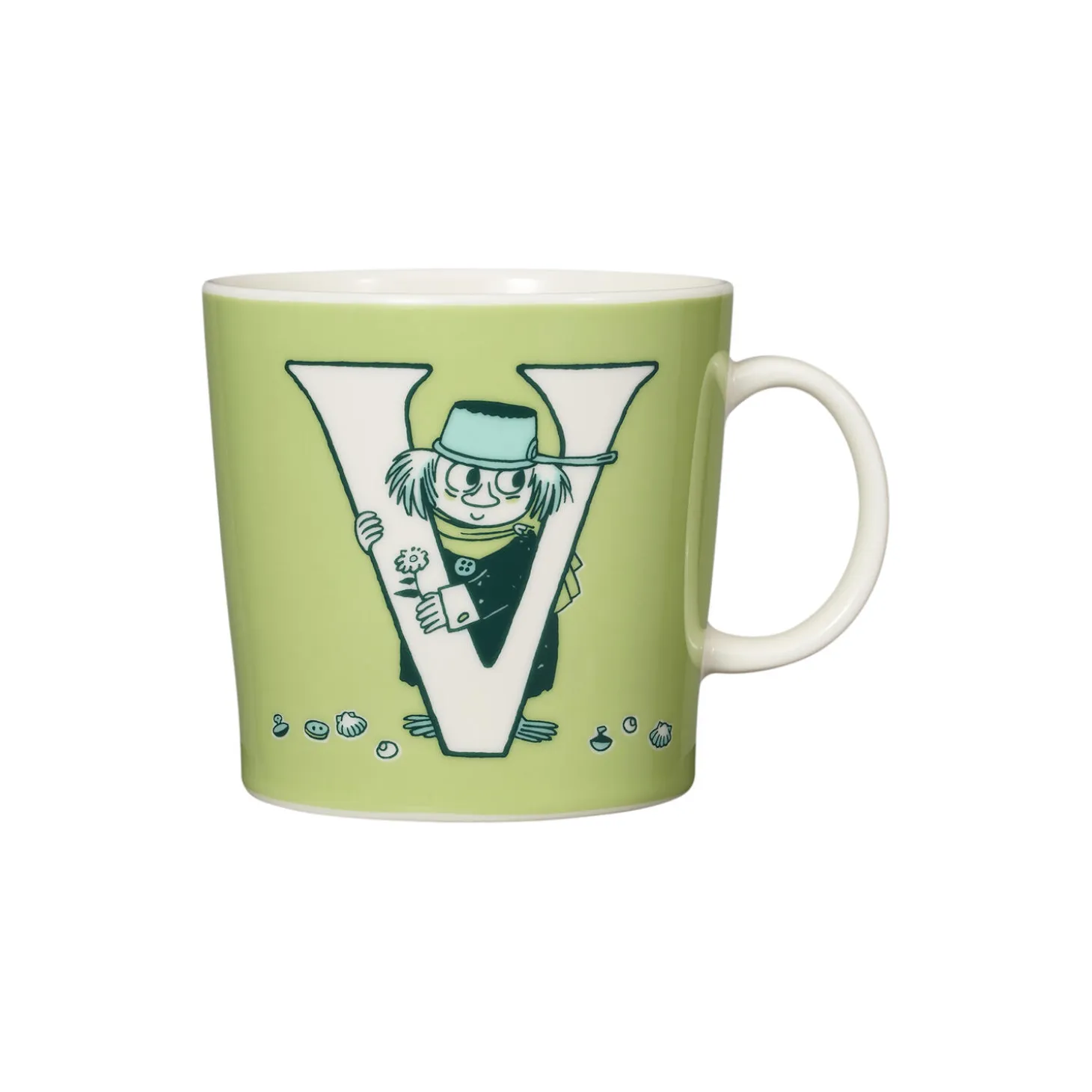 Mumi krus 40 cl Alfabet V