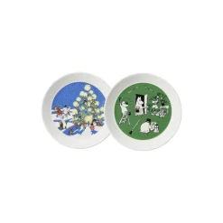 Mumi tallerken 2021: Jul & Tegning 2 pcs