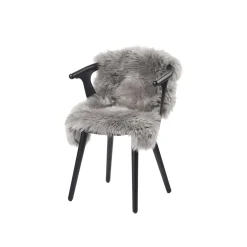 Newzealandsk Premium langhåret lammeskind, light grey