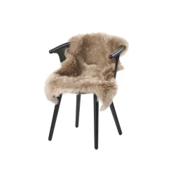 Newzealandsk Premium langhåret lammeskind, taupe