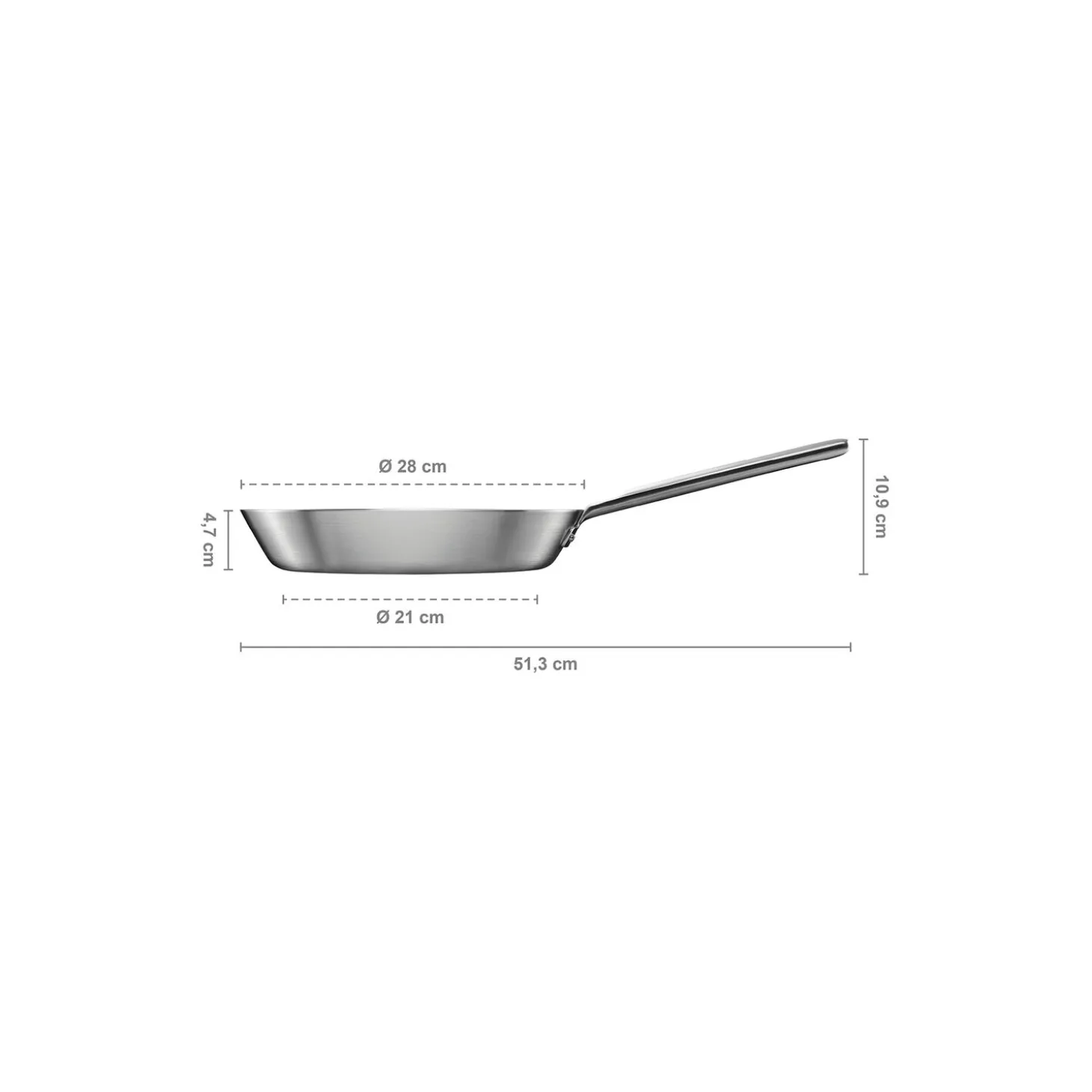 Norden Steel stegepande ubelagt Ø 28 cm