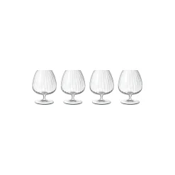 Optica cognacglas 4 stk.