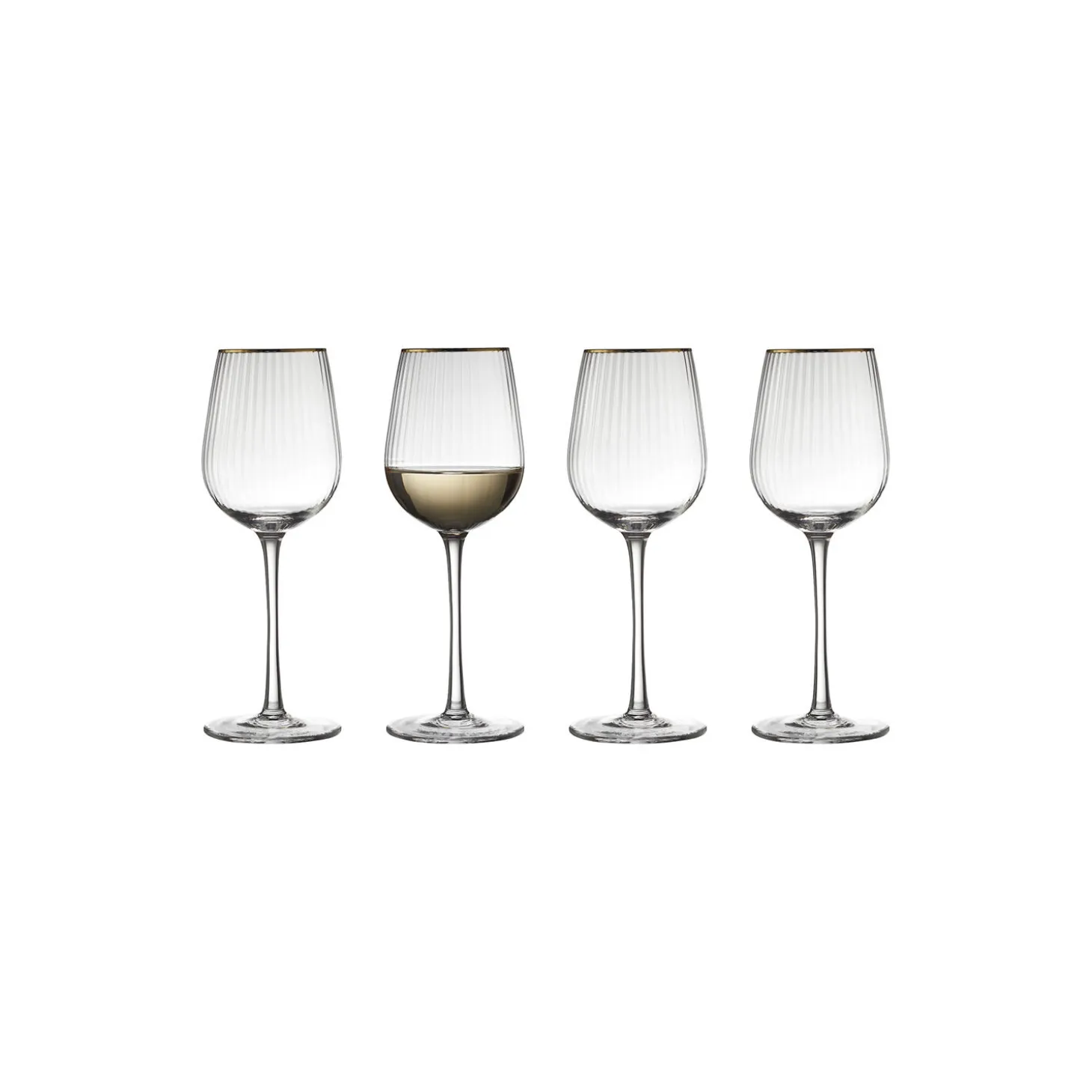 Palermo Gold hvidvinsglas 4 stk.