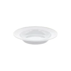Plissé dyb tallerken Ø 22 cm, hvid/guld