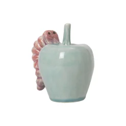 Poppery æble med larve, mint/pink