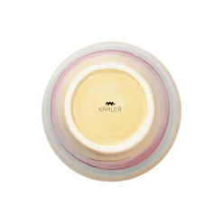Poppery vase med æble, pink/mint/gul
