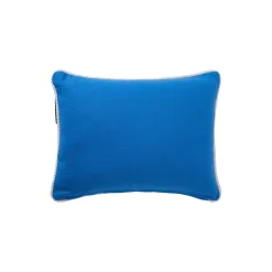 Pude i økologisk bomuldslærred med marineliv, blue/white