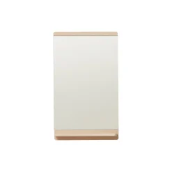 Rim Wall Mirror 68, white oiled oak