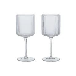 Ripple Hvidvinsglas, clear