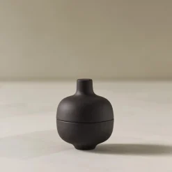 Sand Secrets Small Bowl, black clay