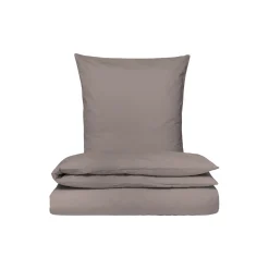 Satin sengesæt, brun