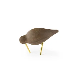 Shorebird, walnut/brass